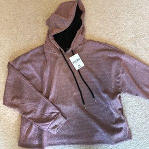 NWT Forever 21 sparkled cropped hoodie